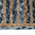 Tapis Naturel Bleu Coton Jute 170 x 70 cm