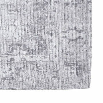 Tapis 80 x 150 cm Gris Polyester Coton
