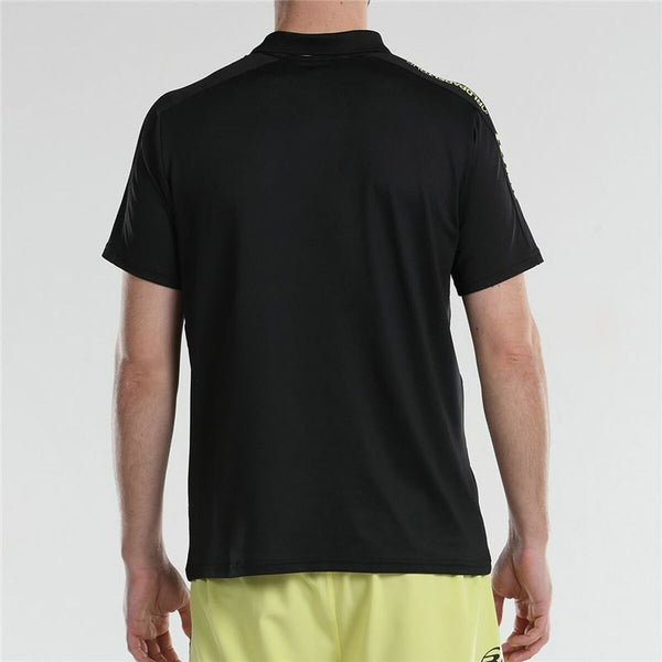 Men’s Short Sleeve Polo Shirt Bullpadel Liceo Padel Black