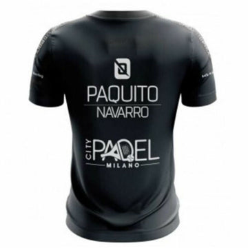 Child's Short Sleeve T-Shirt Bullpadel Odeon Paquito Navarro Black