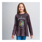 Maglia a Maniche Lunghe per Bambini Harry Potter Grigio scuro