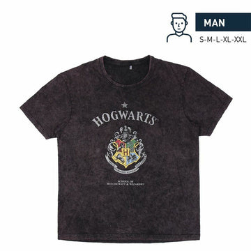 Herren Kurzarm-T-Shirt Harry Potter Dunkelgrau