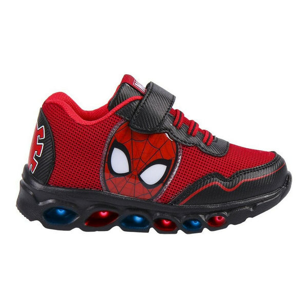 Scarpe Sportive con LED Spiderman Rosso