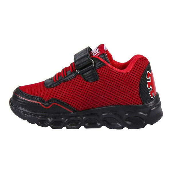 Scarpe Sportive con LED Spiderman Rosso