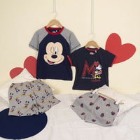 Pyjama D'Été Mickey Mouse Gris