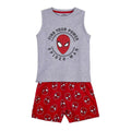 Sommer-Schlafanzug Spiderman Grau