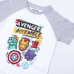 Summer Pyjama The Avengers White Grey