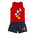 Pyjama D'Été Mickey Mouse Rouge