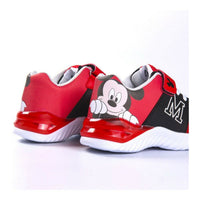 Scarpe Sportive con LED Mickey Mouse Rosso