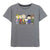 Damen Kurzarm-T-Shirt Snoopy Grau Dunkelgrau