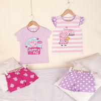 Summer Pyjama Peppa Pig Purple Pink