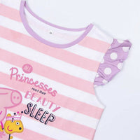 Summer Pyjama Peppa Pig Purple Pink