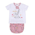 Ensemble de Vêtements Looney Tunes Bébé Blanc Rose