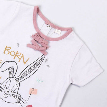 Bekleidungs-Set Looney Tunes Baby Weiß Rosa