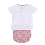 Ensemble de Vêtements Looney Tunes Bébé Blanc Rose