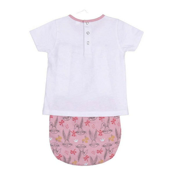 Set of clothes Looney Tunes Baby White Pink