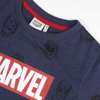Kurzarm-T-Shirt für Kinder Marvel Dunkelblau