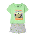 Summer Pyjama The Mandalorian Children's Green Light Green