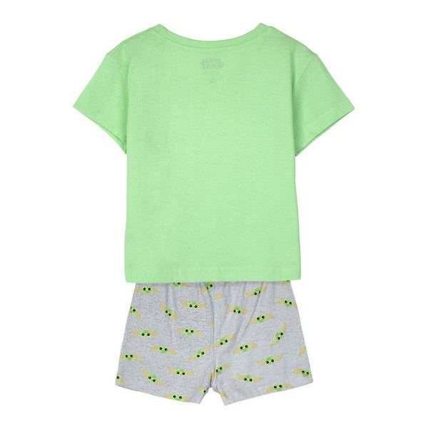 Summer Pyjama The Mandalorian Children's Green Light Green