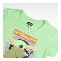 Pyjama D'Été The Mandalorian Enfant Vert Vert clair