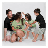 Summer Pyjama The Mandalorian Children's Green Light Green