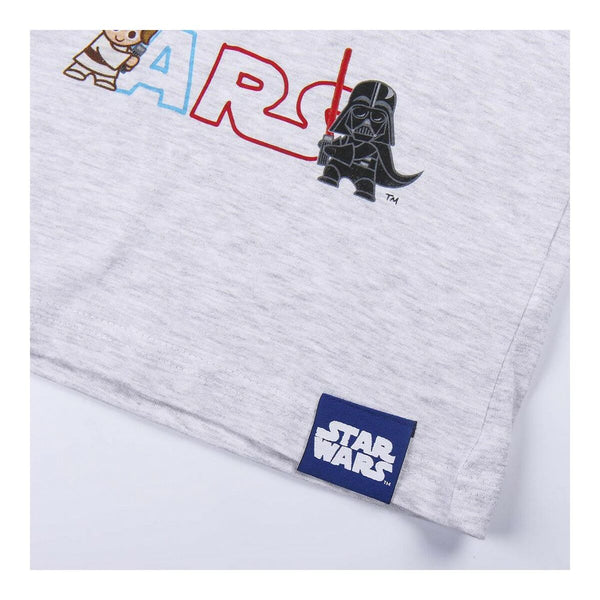 Child's Short Sleeve T-Shirt Star Wars 2 Units Grey
