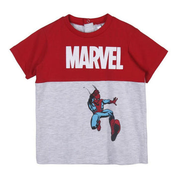 Kurzarm-T-Shirt für Kinder Marvel 2 Stück Grau