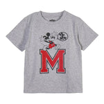 Kurzarm-T-Shirt Mickey Mouse Grau