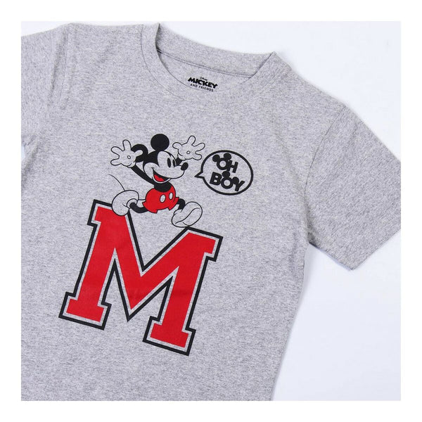 Short Sleeve T-Shirt Mickey Mouse Grey