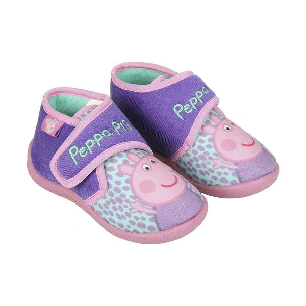 Chaussons Pour Enfant 3D Peppa Pig Violet Rose