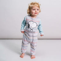 Baby's Long-sleeved Romper Suit Snoopy Grey