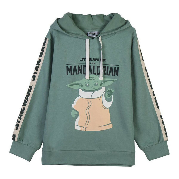 Sweat à capuche enfant The Mandalorian Vert