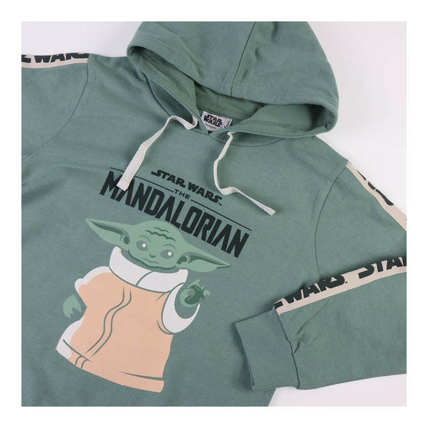 Sweat à capuche enfant The Mandalorian Vert