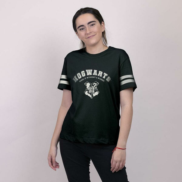 Damen Kurzarm-T-Shirt Harry Potter Dunkelblau