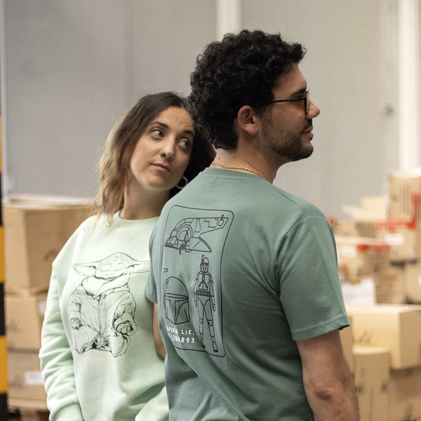 T-shirt à manches courtes homme Boba Fett Vert foncé Adultes unisexes