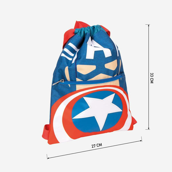 Child's Backpack Bag The Avengers Blue