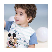 T shirt à manches courtes Mickey Mouse Enfant Multicouleur