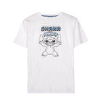 Herren Kurzarm-T-Shirt Stitch Weiß