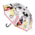 Regenschirm Mickey Mouse Durchsichtig Ø 71 cm Rot