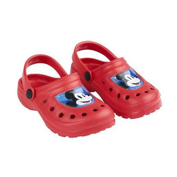 Beach Sandals Mickey Mouse Red