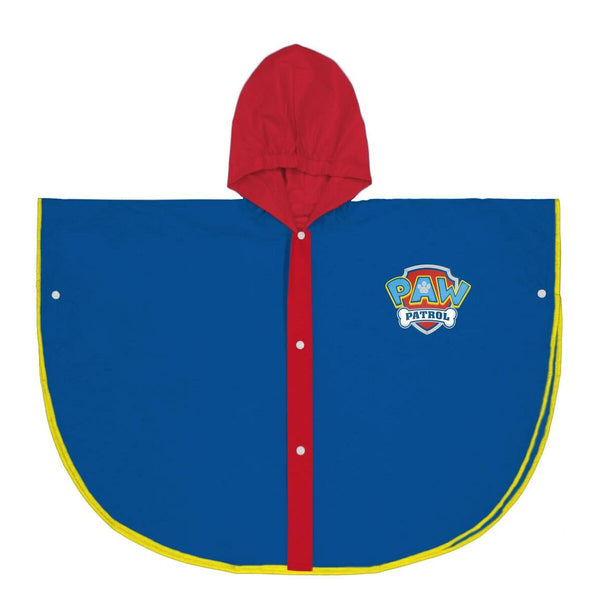 Waterproof Poncho with Hood The Paw Patrol Blue