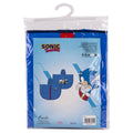 Wasserfeste Poncho mit Kapuze Sonic Blau