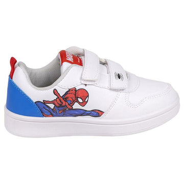 Scarpe Sportive per Bambini Spiderman Velcro Bianco