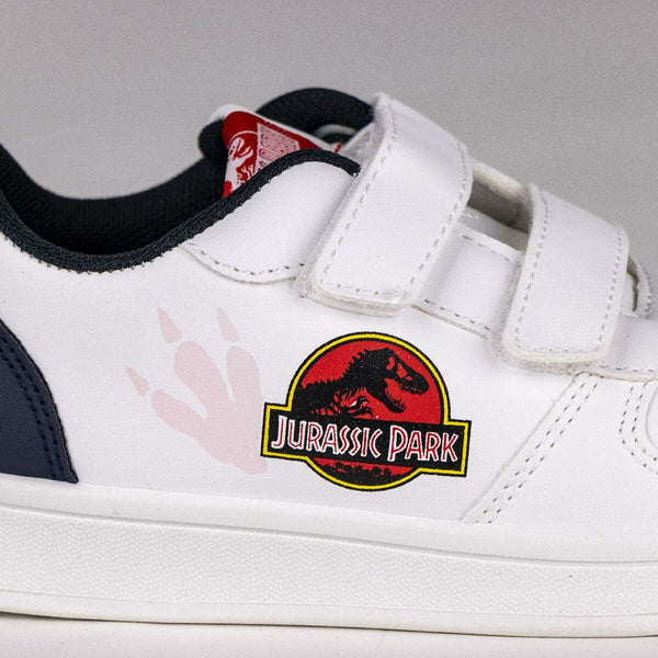 Sports Shoes for Kids Jurassic Park Velcro White