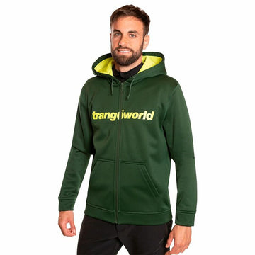 Men's Sports Jacket Trangoworld Ripon With hood Dark green