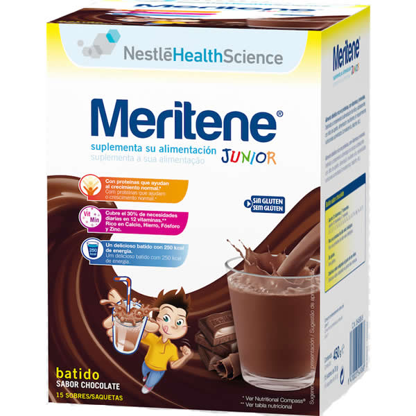 "Meritene Junior Batidos Sabor Chocolate 15 Sobres"