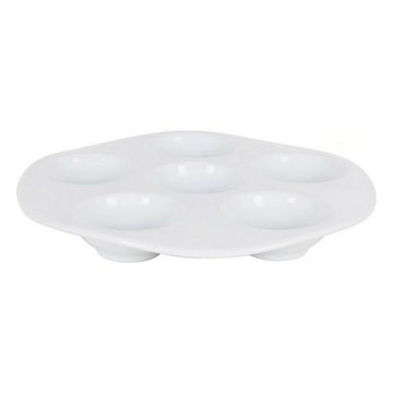 Assiette 6 compartiments Porcelaine Blanc (ø 28 x 3 cm)