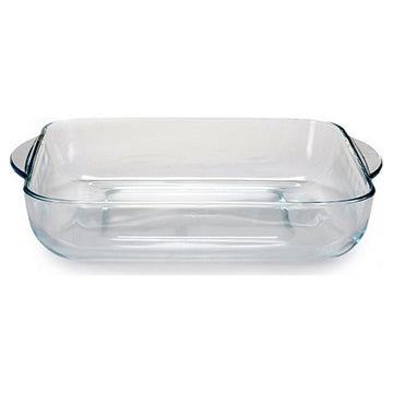 Set kuhinjskih posod Prozorno Borosilikatno steklo (2 Kosi)