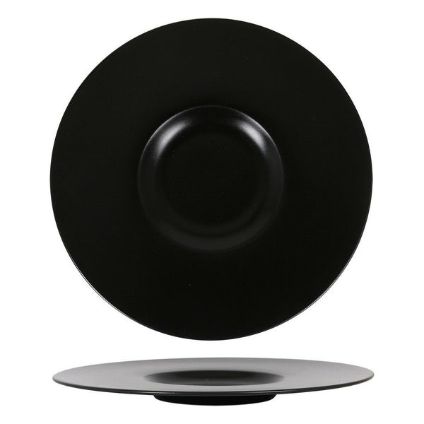 Assiette plate Neat Porcelaine Noir (Ø 30 cm)