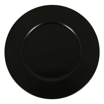 Dessous d'Assiette Inde Neat Noir Porcelaine Ø 32 cm